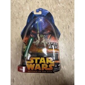 Star Wars: Revenge of the Sith Yoda Spinning Attack Hasbro Action Figure